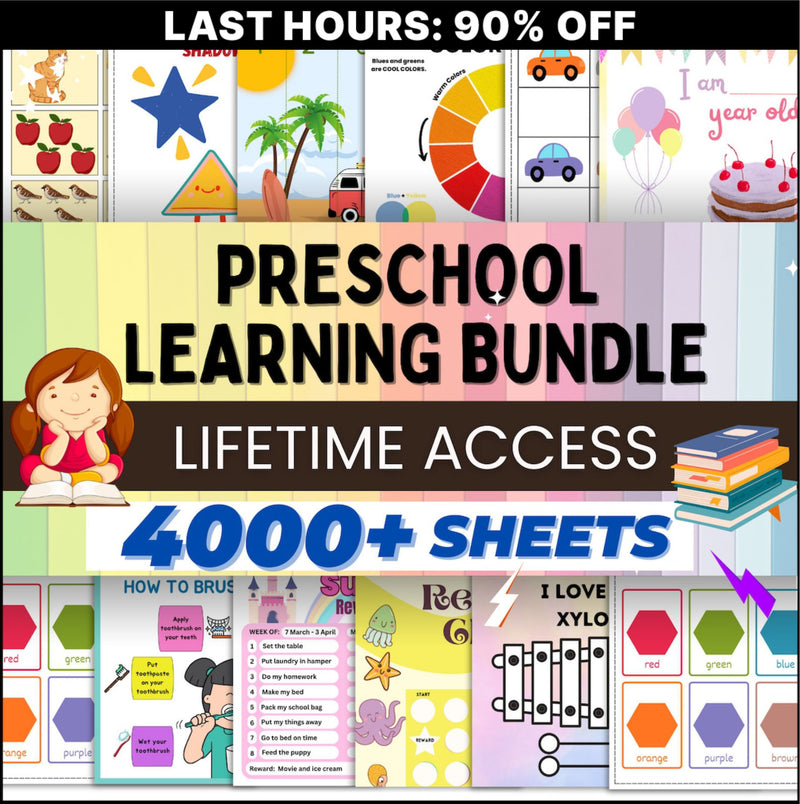 Pre School Learning Bundle (90% OFF)