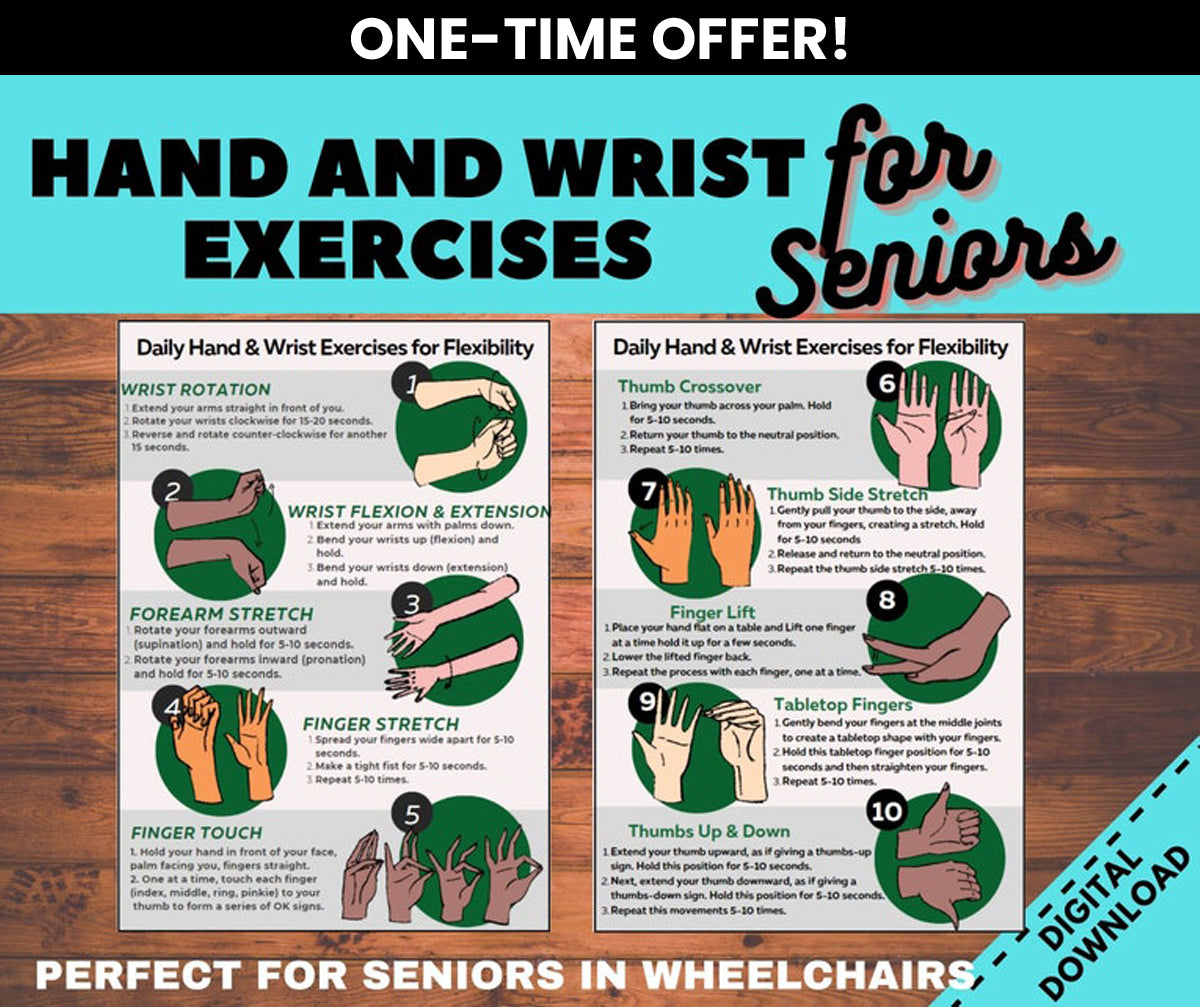 Hand and Wrist Exercises for Seniors - ONE TIME OFFER