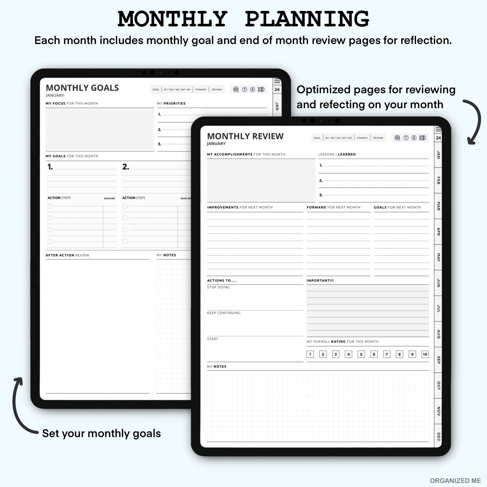 The Organized Me -  2024 & 2025 Digital Planner (90% OFF)