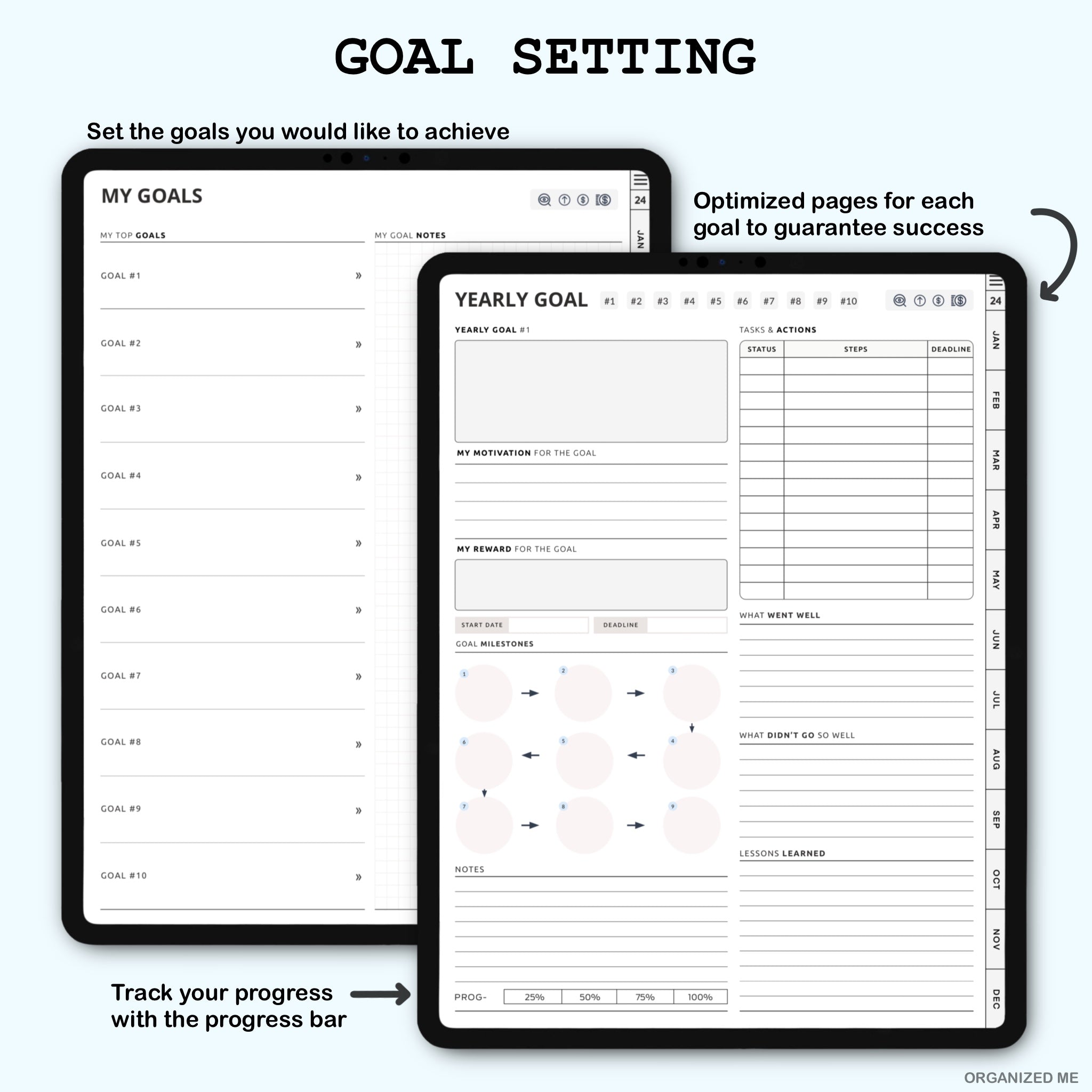 The Organized Me -  2024 & 2025 Digital Planner (90% OFF)