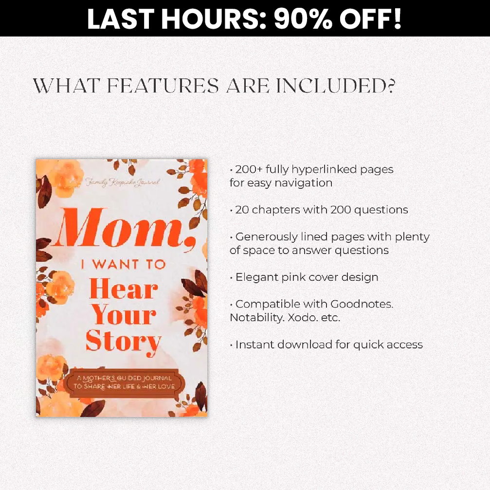 Mom, I Want to Hear Your Story (90% OFF)