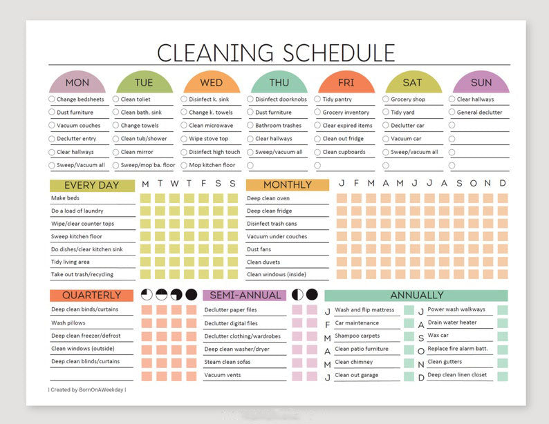 CleanMaster Planner – Your Ultimate Editable Cleaning Schedule (90% OFF)